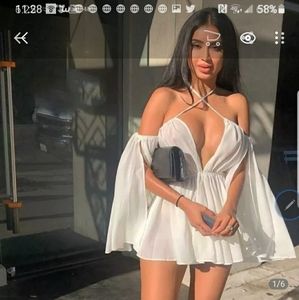 Off shoulder slip dress